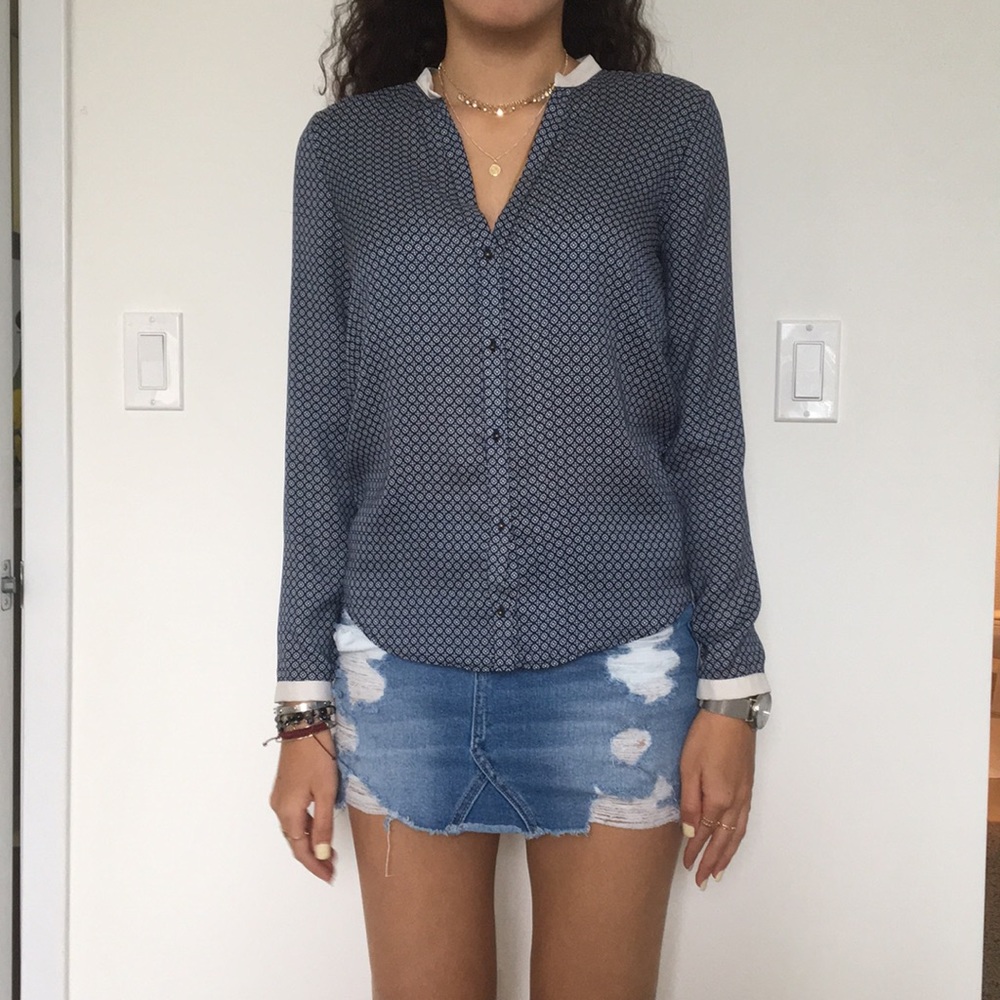 Zara Woman Button Down Blouse